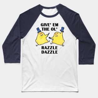 Razzle Dazzle Birdblobs Baseball T-Shirt